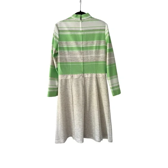 1960s Vintage Mod Striped Dress and Vest Coord Set - Picture 4 of 5